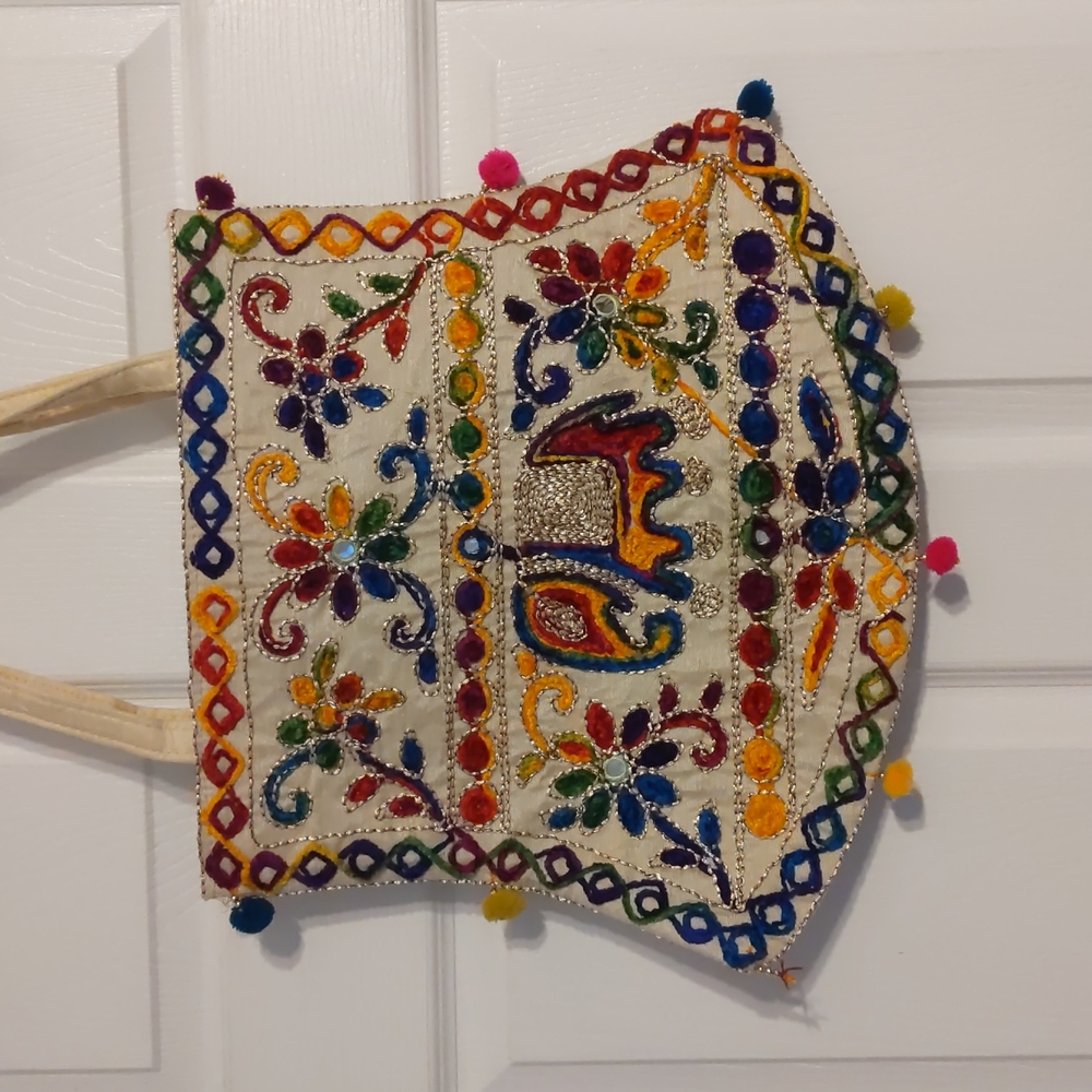 Embroidered purse